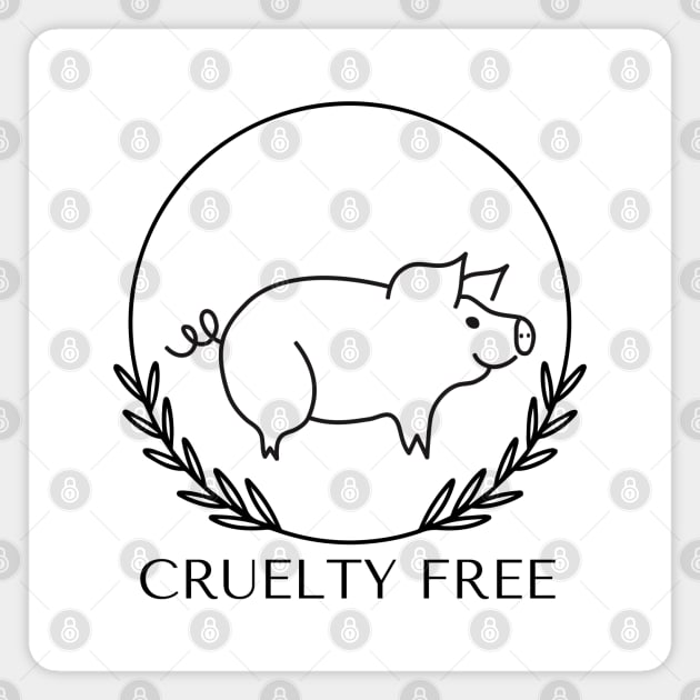 Cruelty Free Pig Magnet by DMS DESIGN